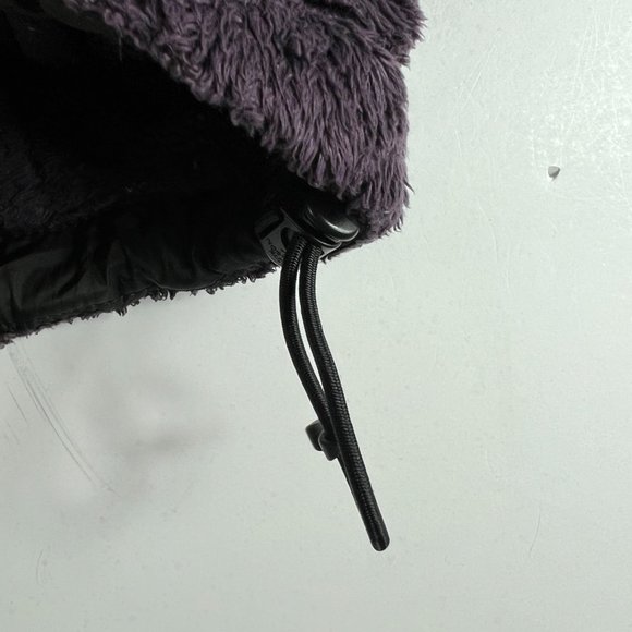 The North Face Fuzzy Fleece Osito Full Zip Jacket Womens Small Purple Mock Neck - Picture 4 of 16